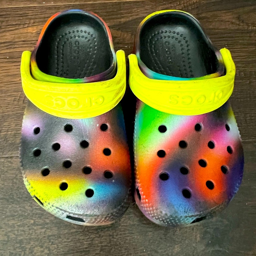Toddler Crocs.